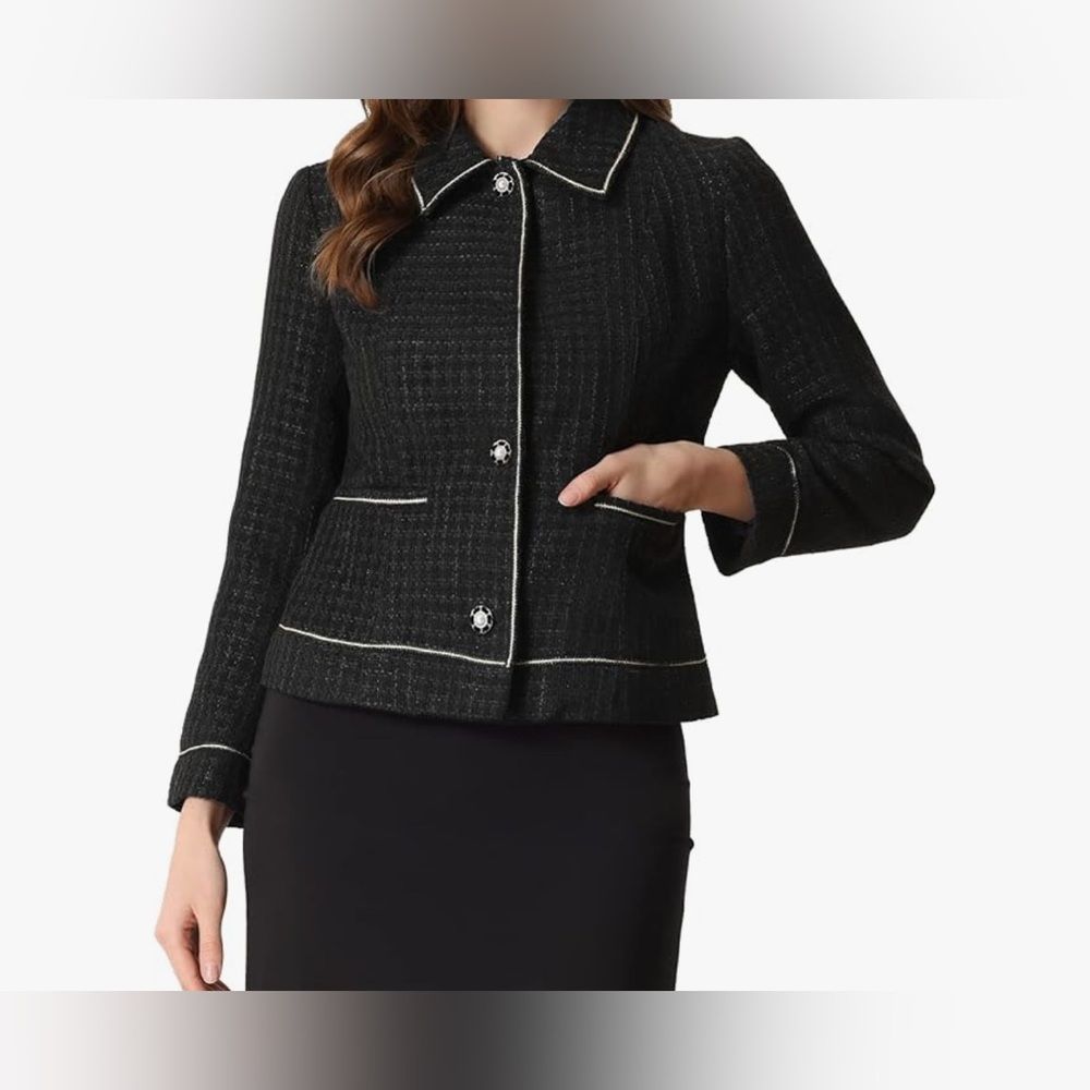 NWT Black Tweed Blazer